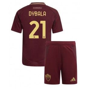 AS Roma Paulo Dybala #21 Domaci Dres za Dječji 2024-25 Kratak Rukavima (+ kratke hlače)